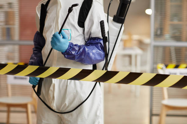 Professional Biohazard Cleanup technician working in Lake Hiawatha, NJ